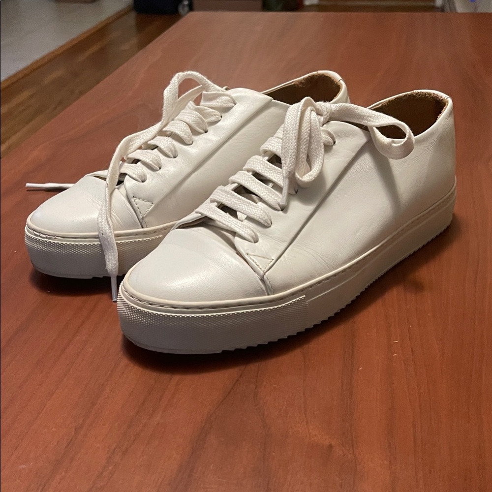 COS Off-White Leather Sneakers